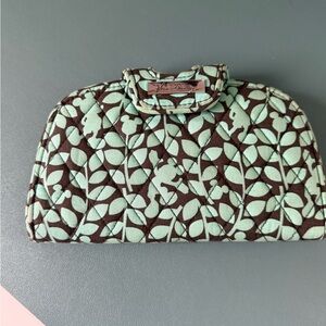 Vera Bradley Mint Green and Brown Wallet